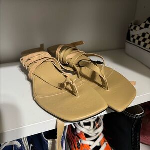 Zara strappy kitten heels